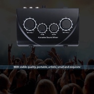 Small Audio Mixer Karaoke Pre‐amplifier Stereo Input Output Home Entertainment KTV System