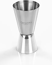 Qpractiko - Professional Double Measuring Cup | Precise Measurement 30/60ml | Easy to Clean | Hygien