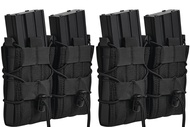 2pc Rifle Mag Pouch Holster MOLLE Mag Pouch Double Tactical Mag Carrier for AR M4 M14 M16 AK Holder