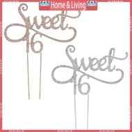 ci Sweet 16 Cake Topper 16th Birthday Party Themes With for Rhinestone Decoration A