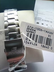 นาฬิกาข้อมือ Casio Edifice EFV100D-1AVUDF (หน้าปัดดำ)