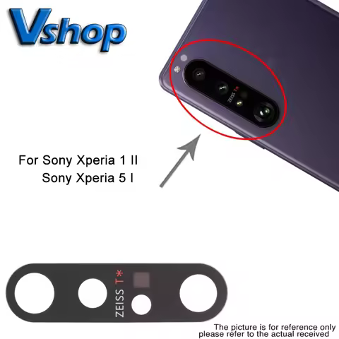 For Sony Xperia 1 II Sony Xperia 5 II Back Camera Lens Mobile Phone Rear Camera Lens Replacement Par