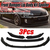 Volkswagen Vw Golf 6 MK6 GTI Front Diffuser Lips Front Bumper Diffuser Lip Gloss Black Material PP 3