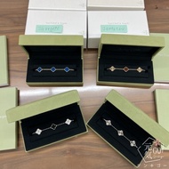 (Vca)Van Cleef/ (Vca)Van Cleef 18K Gold Blue Five-Flower White Gold Panda Flower Four-Leaf Clover Br