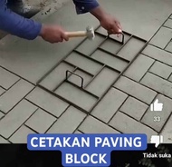 Cetakan Paving Blok bahan plat besi