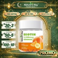 【FLASH SALE 29.99】Nature's Key Vitamin C/E Biotin Gummies 2500mcg