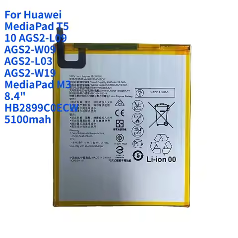 For Huawei MediaPad T5 10 AGS2-L09 AGS2-W09 AGS2-L03 AGS2-W19 MediaPad M3 8.4" HB2899C0ECW Tablet 51