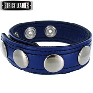 Strict Leather Speed Snap Cock Ring (Blue) - ADULT SEX TOYS &amp; LUBRICANTS