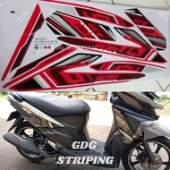 Striping Sticker Stiker Variasi Motor Mio Soul GT 125 Blue Core 01 murah