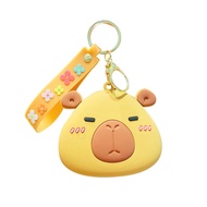 Anime Fan capybara ตุ๊กตาคาปิราร่า ตุ๊กตาคาปิบาร่า สัตว์สัตว์สัตว์ กระเป๋าใส่เหรียญซิลิโคน Capybara พวงกุญแจแบบห้อย การ์ตูนลายการ์ตูน กระเป๋าเปลี่ยนคาลิปบาร่า สร้างสรรค์และสร้างสรรค์ กระเป๋าจัดหูฟัง กระเป๋าสตางค์ Capybara เด็กเด็กๆ