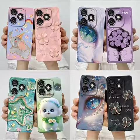 For Itel A50 A667L Casing Pretty Butterfly Flowers Soft Silicone TPU Shockproof Cover For Itel A50 A