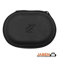 KZ Oval Elliptical Zippered PU Leather Earphones IEM Storage Carrying Hard Case