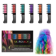 Festive Fun Hair Chalk Combs,10 Colors Instant Hair Color Comb Washable Quick Dry Vibrant Temporary 