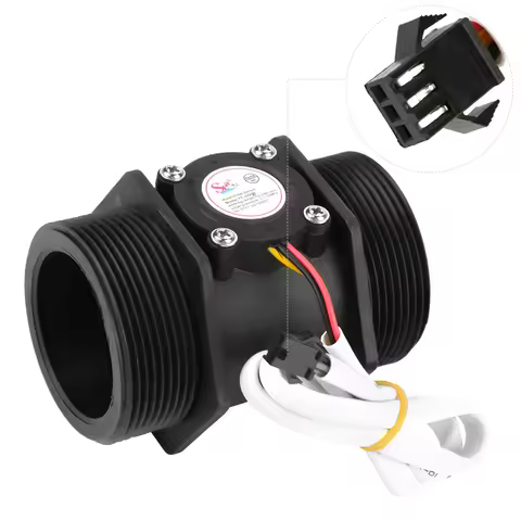 DN50 G2" Turbine Flowmeter Water Flow Hall Sensor Switch Meter for Water Heater