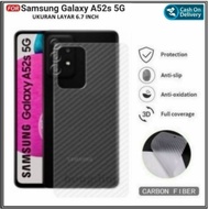 Garskin Carbon Samsung Galaxy A52s 5G Skin Anti Gores Belakang Hp