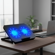 FIREWOLF S69 Laptop Cooling Pad with Dual Fans, 14-17 Inch Notebook Stand  FIREWOLF S69 Pad Penyejuk