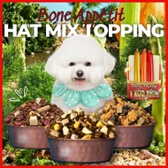 Bone Appetit dry dog food mixed topping beef, liver, marrow, Meat Floss