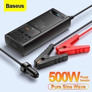 Baseus 500W Car Inverter Dc 12V To Ac 220V Psw Auto Power Type C Fast