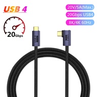 USB4.0 Thunderbolt 3 USB C Fast Data Cable 20Gbps Super Speed Type C Data Cable 100W Type C Charger 
