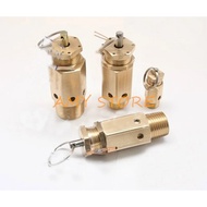 1Pc 1/4" 3/8" DN15 1/2" DN20 3/4"BSPT Injap Pelepas Tekanan Keselamatan Pemampat Udara Lelaki A21W/2
