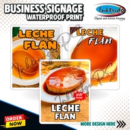 LECHE FLAN Signage | Laminated or Tarpaulin Signage l Waterproof Print