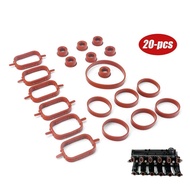 20Pcs/pack Intake Inlet Manifold Gasket Seal Kits for BMW M47 M57 E46 E53 E60 E63 E65 E87 E90 E91 Ca