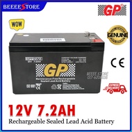 GP 12V 7.2AH Maintenance Free Rechargeable Sealed Lead Acid Battery ( ALARM BATTERY AND AUTOGATE BATTERY )