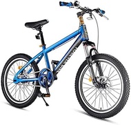 Fashionable Simplicity Kids Mountain Bikes High-carbon Steel Hardtail Anti-Slip Bike Dual Disc Brake Mountain Trail Bike Boys Girls Alpine Bicycle