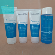 Paket Wardah Acnederm 4in 1 Perawatan Jerawat Krim Malam Krim Pagi Pencuci Muka dan Toner/Wardah Acnederm 4in1 Toner 100ml+Day+Night Cream Moisturizer+Cleanser/Paket Perawatan Berjerawat Wardah/Wardah Series Acnederm/Acne Solution/Solusi berjerawat Acne