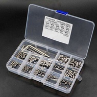 ZL2Y 240pcs Grub Head Screw Point Hexagon Socket Set M3x3 M3x4 M3x5 M4x4 M4x5 M4x6 M5x5 M5x8 M6x6 M6