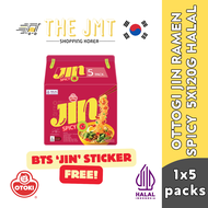 [OTOKI/HALAL] JIN RAMEN MULTIPACK HALAL 120GX5 BTS JIN STICKER INCLUDED