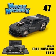 Maisto 1:64 Chevrolet Porsche Toyota Ford Classic กล้ามเนื้ออเมริกันสีดำเข้มชุดรถอัลลอยหล่อขึ้นรูปขอ