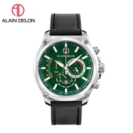 Alain Delon Watch 💯 (Ori) AD466-1392C Men Chronograph Leather /  Alain Delon Watch / Men Watch / Jam