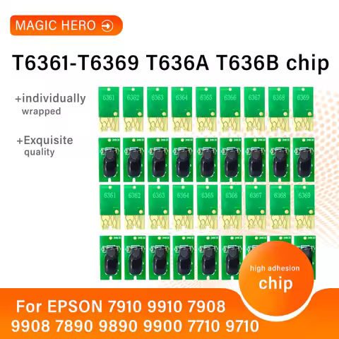 for EPSON 7910 9910 7908 9908 7890 9890 9900 7710 9710 7700 9700 Printer T6361 T6369 T636A Ink Cartr