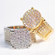 Premium GEMS TITANIUM RING Cincin Titanium Anti Karat