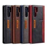 Huawei P30 Pro Lite P20 Pro Nova 3e Luxury Genuine Leather Slim Business Flip Wallet Case Cover