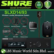 Shure SLXD14/93 Wireless Mic System with SLXD1 Bodypack Transmitter and WL93 Lavalier Microphone (SLXD14 93)
