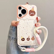 HP Christmas Cartoon Cake Card Holder Lanyard Soft Case redmi 15Chp F7 C85 A5 C71 13X C75 15 Pro Not