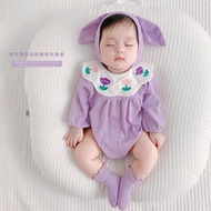 ✨Baby Onesie Spring Autumn Style Full Month Baby Clothes Princess Hundred Days Hundred Days Banquet 