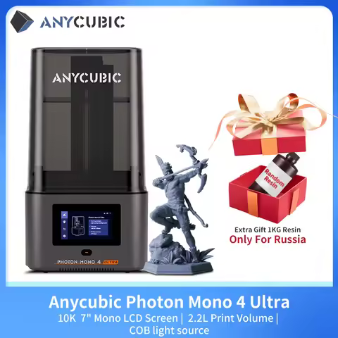 ANYCUBIC Photon Mono 4 Ultra 3D Printer 10K 7'' high-definition screen UV Resin High-Speed 3D Printi