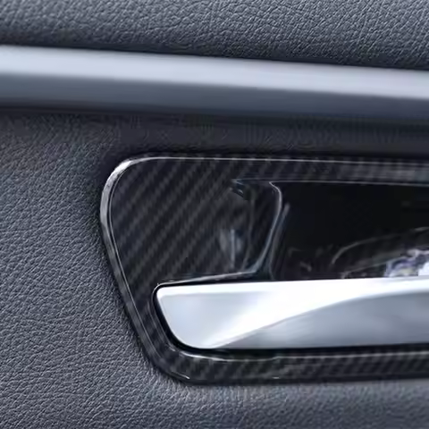 QB-Carbon Fiber Look Car Door Handle Covers Trim For -BMW 3 4 Serises F30 F34 3GT Interior Auto Acce