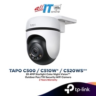 TP-LINK Tapo C500 1080P FHD / C510W 2K 3MP / C520WS 2K QHD 4MP Starlight Color Outdoor Pan/Tilt Secu