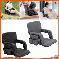 [PrettyiaSG] Stadium Chair Upgraded Armrest Comfort Easy to Carry Foldable Seat Cushion with Back Support for Outdoor Indoor