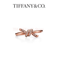 2025 New Tiffany&Co Original Ring- แหวนทองคำสีเหลือง 18k โดย Tiffany เพชรกลมและเส้นเส้น Pavé มือขัดเ