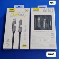 Pavareal Q23 4in1 / Q27 6in1 / Q22 2 In 1 120W Fast Charge Braided Cable
