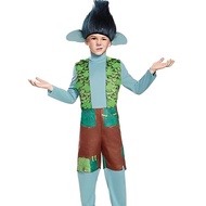 Kids Trolls Branch Costume – Boys Cosplay Outfit with Wig for Halloween & Party