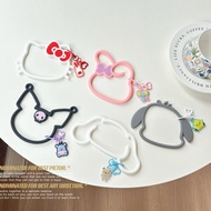 handphone sling strap handphone wrist strap Cute Cartoon Melody & Kuromi Design Silicone Phone Lanya