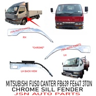 J127S06 CHROME SILL FENDER FE639 FE647 3TON MITSUBISHI CANTER FUSO LORRY TRUCK KROME CROME