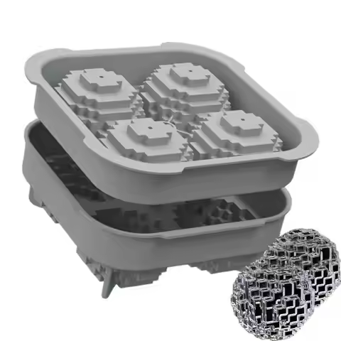 Silicone Whiskey Ice Mold Fun 3D Ice Tray Safe Mold Easy Release Design For Chocolate Vanilla Sauce 