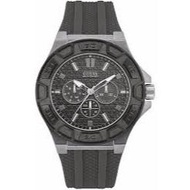 (Official Warranty) Guess Force W0674G8 Grey Dial Grey Rubber Strap Watch For Men
